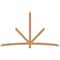 Ekena Millwork Alberta Smooth Timber Gable Bracket, Western Red Cedar, 96"W x 56"H x 1 1/2"D x 3 1/2"F, 14/12 Pitch GBW096X56X0204ALB00SWR - alternate 1